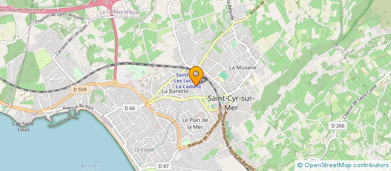 localisation de l'entreprise SCI FALILOU à SAINT-CYR-SUR-MER