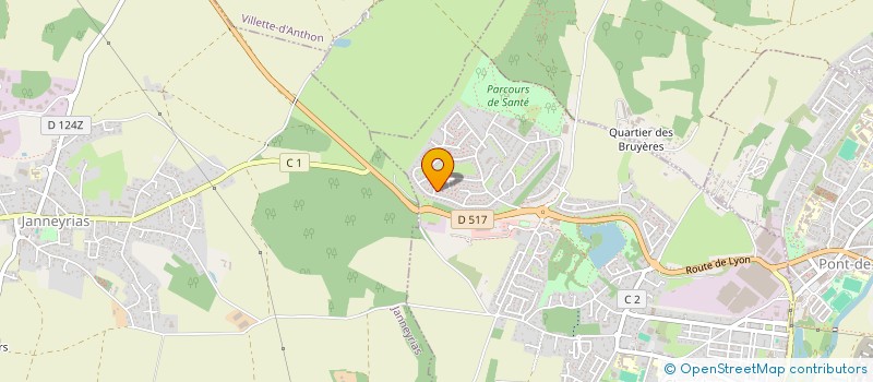 localisation de l'entreprise SCI FALINE V  CHARVIEU-CHAVAGNEUX