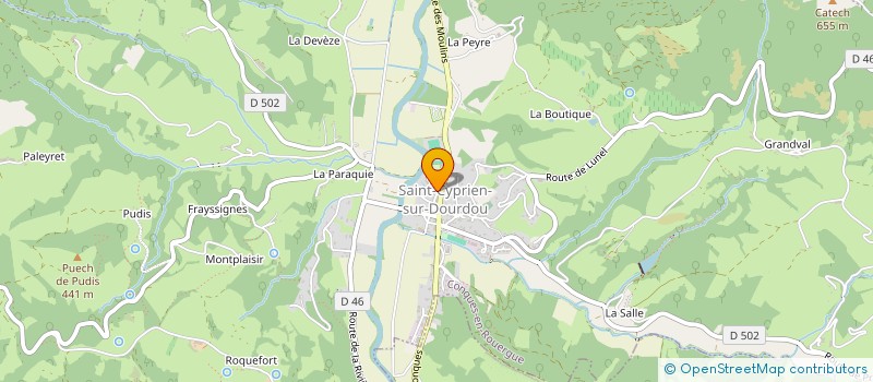 localisation de l'entreprise SCI FALIP-GASTON à CONQUES-EN-ROUERGUE