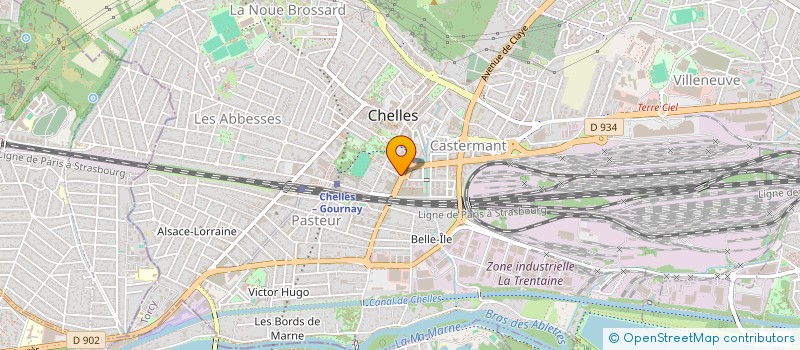 localisation de l'entreprise SCI FALLET  CHELLES