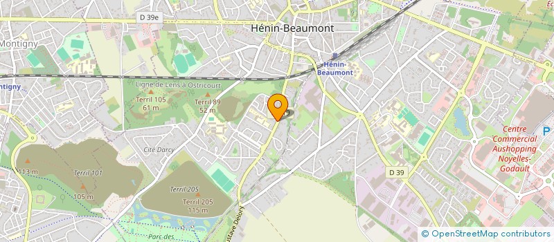 localisation de l'entreprise SCI FALLIERES à HENIN-BEAUMONT