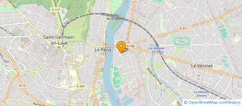 localisation de l'entreprise SCI FALOR  LE PECQ