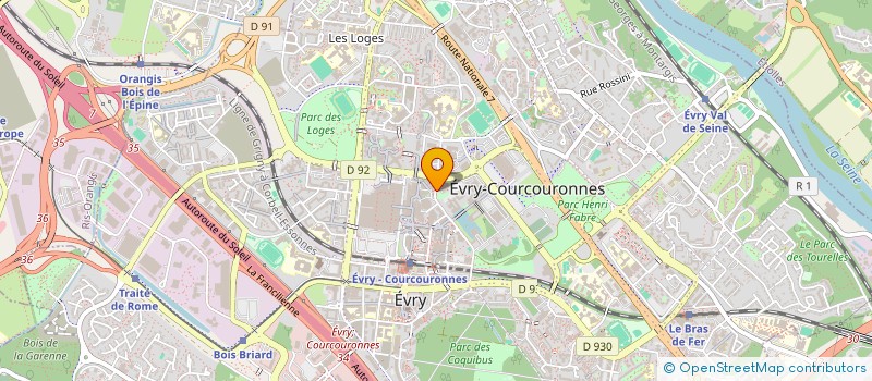 localisation de l'entreprise SCI FALORQA  EVRY-COURCOURONNES
