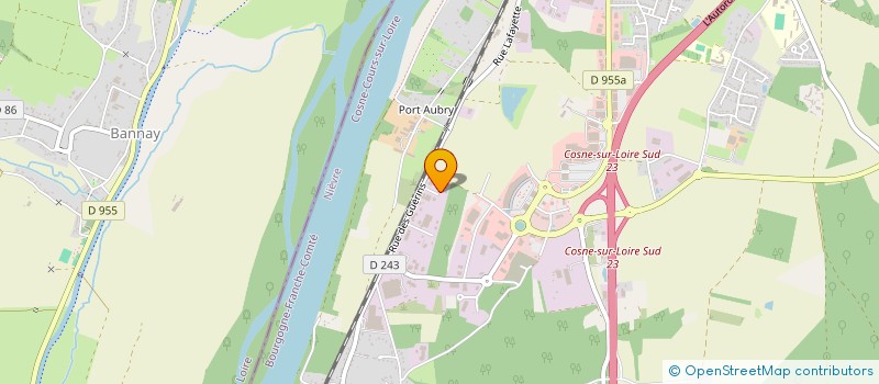 localisation de l'entreprise SCI FALOUMAT à COSNE-COURS-SUR-LOIRE