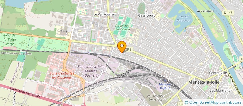 localisation de l'entreprise SCI FALOUR  MANTES-LA-JOLIE