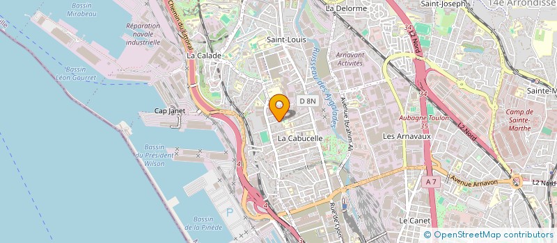 localisation de l'entreprise SCI FALQUE à MARSEILLE 15EME