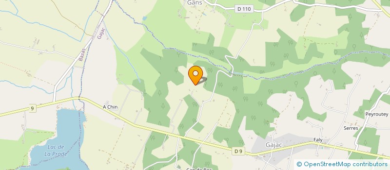 localisation de l'entreprise SCI FALY  GAJAC