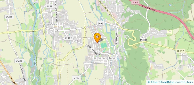 localisation de l'entreprise SCI FAM  BARBAZAN-DEBAT