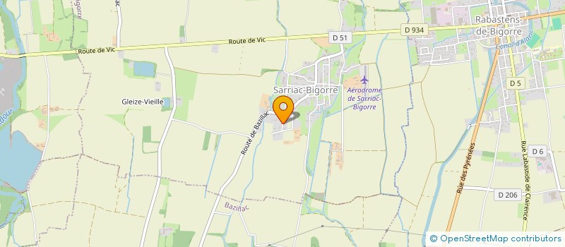 localisation de l'entreprise SCI FAM  SARRIAC-BIGORRE