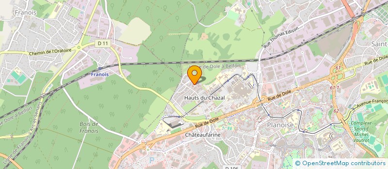 localisation de l'entreprise SCI FAM  BESANCON