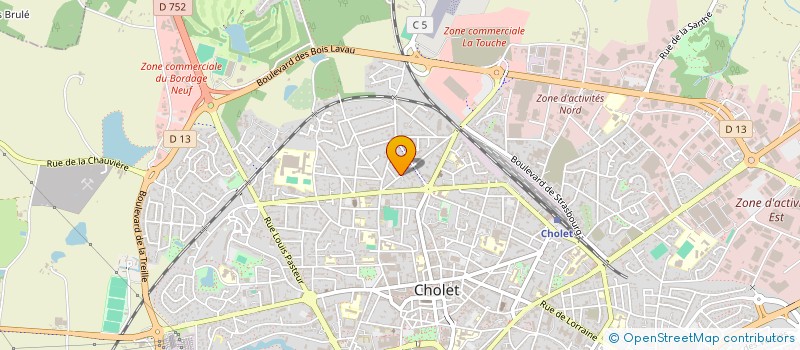 localisation de l'entreprise SCI FAM DEVELOPPEMENT  CHOLET