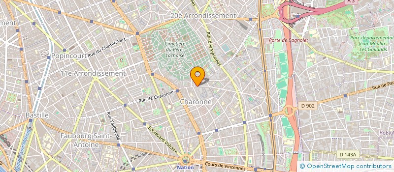 localisation de l'entreprise SCI FAM3  PARIS