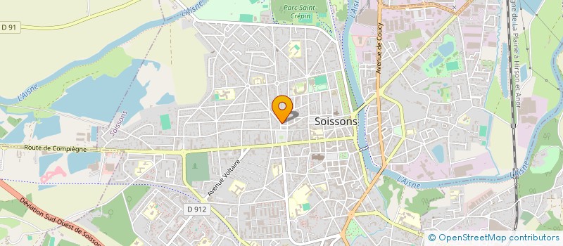 localisation de l'entreprise SCI FAMAN à SOISSONS
