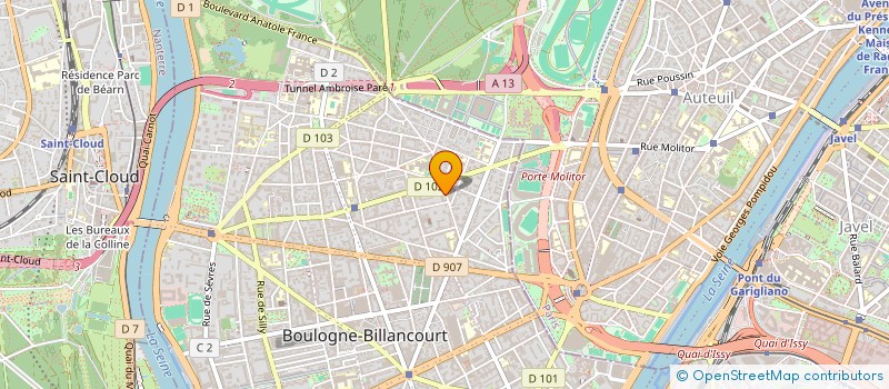 localisation de l'entreprise SCI FAMAPARA à BOULOGNE-BILLANCOURT
