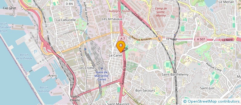 localisation de l'entreprise SCI FAMARA à MARSEILLE