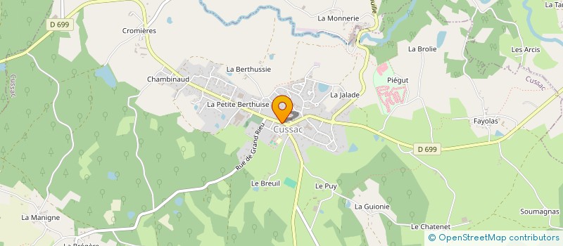 localisation de l'entreprise SCI FAMARTY  CUSSAC