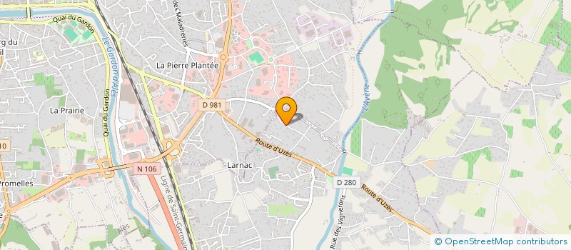 localisation de l'entreprise SCI FAMAS  SAINT-HILAIRE-DE-BRETHMAS