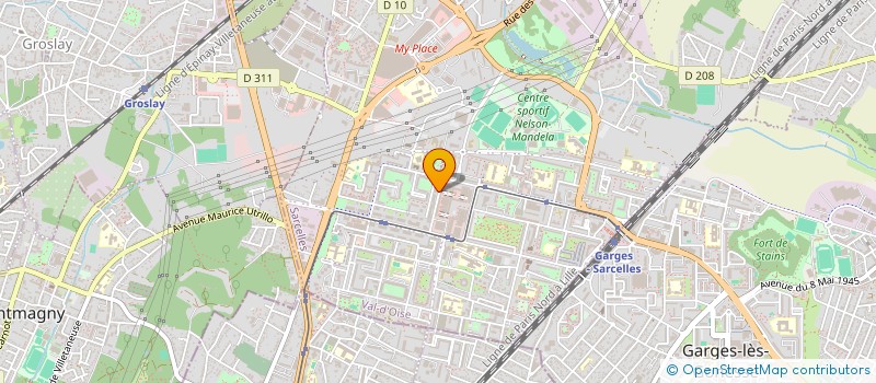 localisation de l'entreprise SCI FAMAZ  SARCELLES