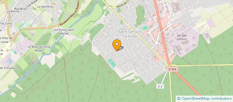 localisation de l'entreprise SCI FAMBI  SAINT-GERVAIS-LA-FORET