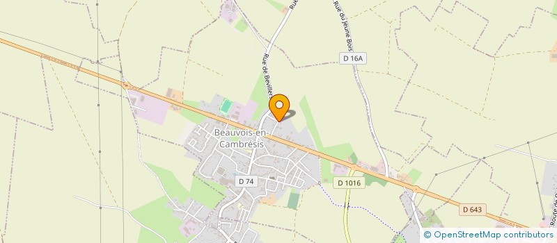 localisation de l'entreprise SCI FAMDOU INVESTISSEMENTS  BEAUVOIS-EN-CAMBRESIS