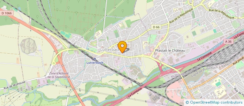 localisation de l'entreprise SCI FAME  LUTTERBACH