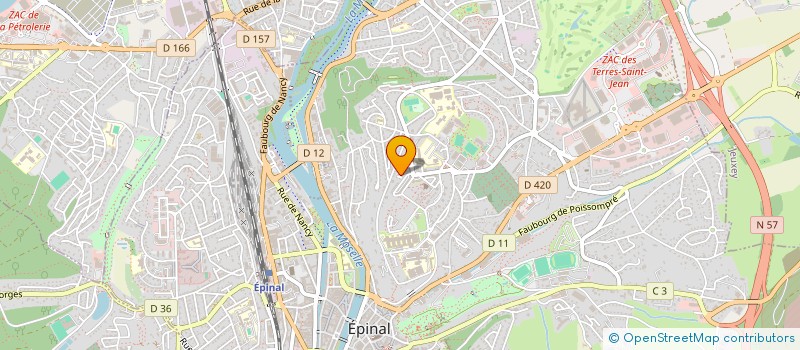 localisation de l'entreprise SCI FAME à EPINAL