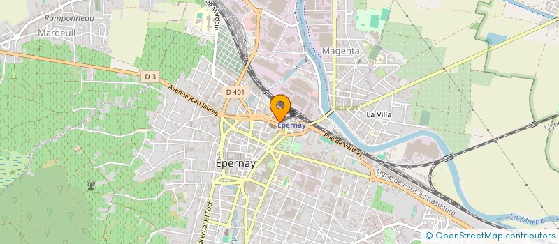 localisation de l'entreprise SCI FAMEP  EPERNAY