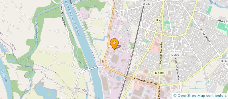localisation de l'entreprise SCI FAMEUBLES à MONTELIMAR