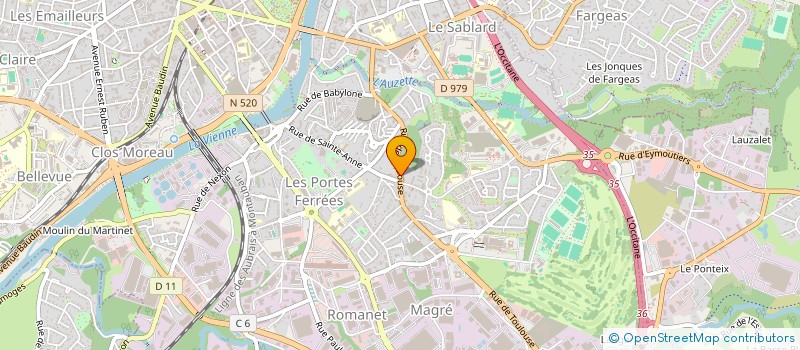 localisation de l'entreprise SCI FAMFRU  LIMOGES