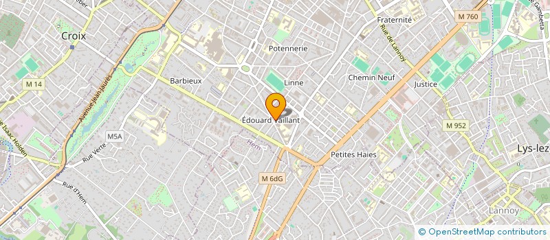 localisation de l'entreprise SCI FAMICOPA  ROUBAIX