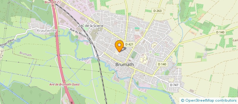 localisation de l'entreprise SCI FAMIKLO  BRUMATH