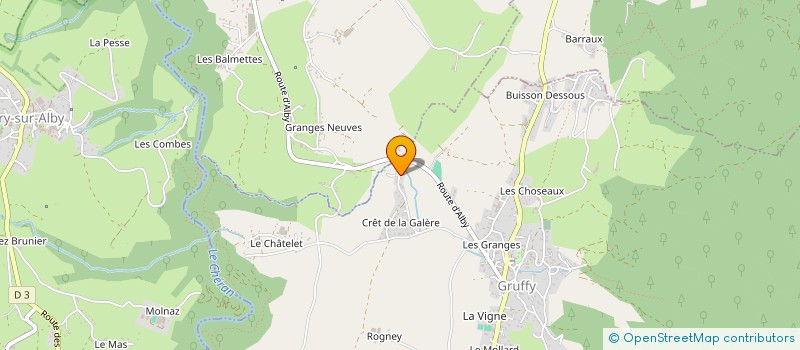 localisation de l'entreprise SCI FAMILAC  GRUFFY