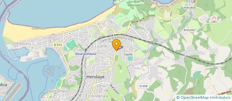 localisation de l'entreprise SCI FAMILIA JOGUET  HENDAYE