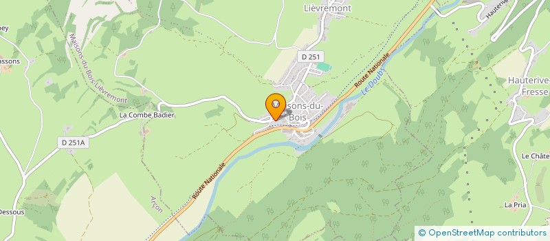 localisation de l'entreprise SCI FAMILIALE ADDB  MAISONS-DU-BOIS-LIEVREMONT