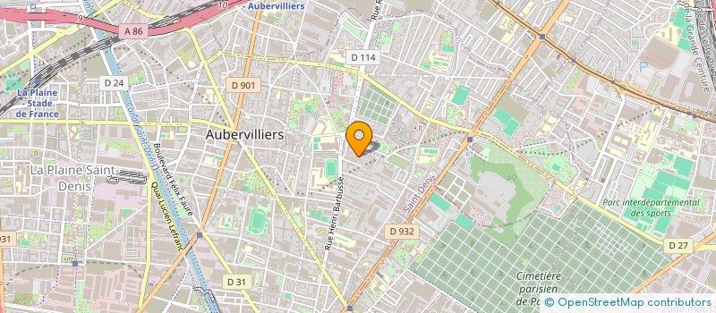 localisation de l'entreprise SCI FAMILIALE BARA IMMO  AUBERVILLIERS