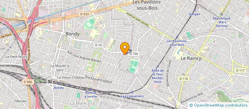 localisation de l'entreprise SCI FAMILIALE BELYSAG 44 à LES PAVILLONS-SOUS-BOIS