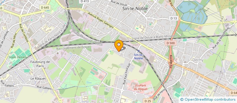 localisation de l'entreprise SCI FAMILIALE BIZET DAMBRINE  SIN-LE-NOBLE