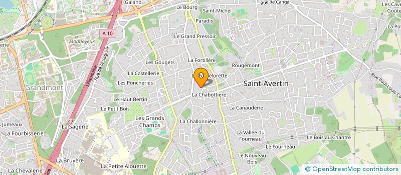 localisation de l'entreprise SCI FAMILIALE BLAT  SAINT-AVERTIN