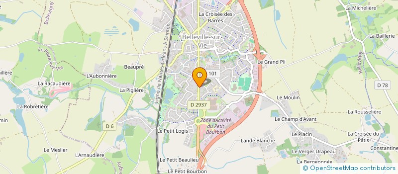 localisation de l'entreprise SCI FAMILIALE BOUILLE  LES LUCS-SUR-BOULOGNE