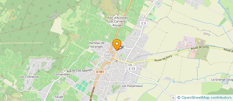 localisation de l'entreprise SCI FAMILIALE BRETAUDIERE  GIVRY