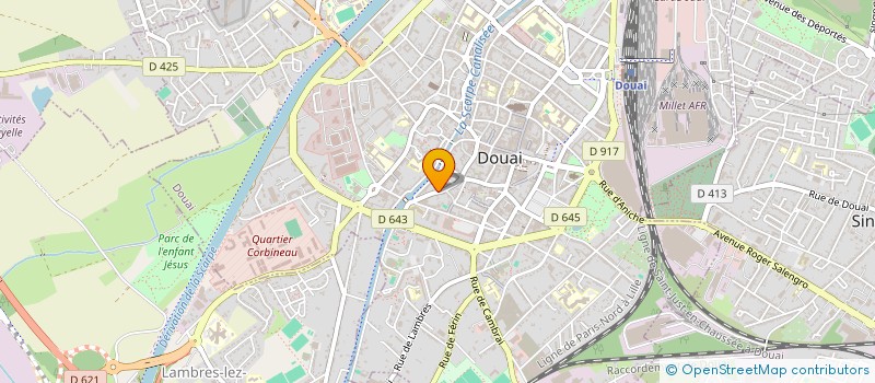 localisation de l'entreprise SCI FAMILIALE CAILLET DELMARRE à DOUAI