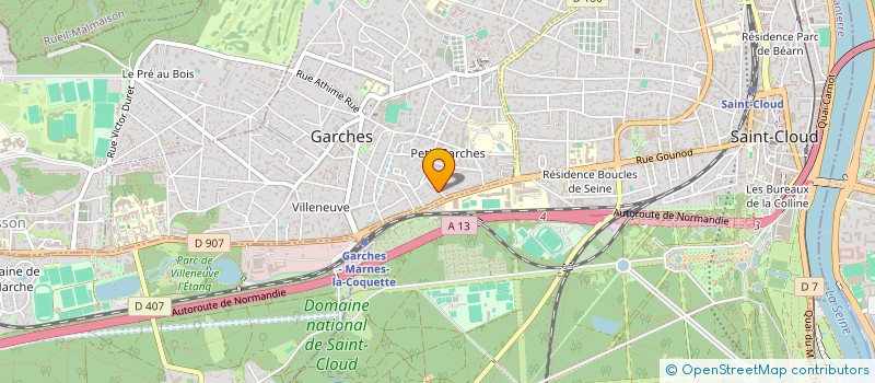 localisation de l'entreprise SCI FAMILIALE CHARMILLON-VELUT  GARCHES