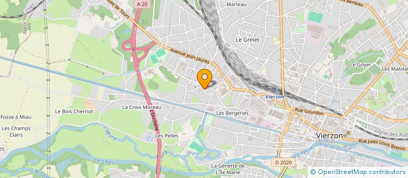 localisation de l'entreprise SCI FAMILIALE DANTON à VIERZON