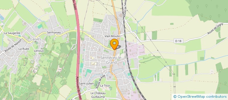 localisation de l'entreprise SCI FAMILIALE DE BARROS  SENNECEY-LE-GRAND