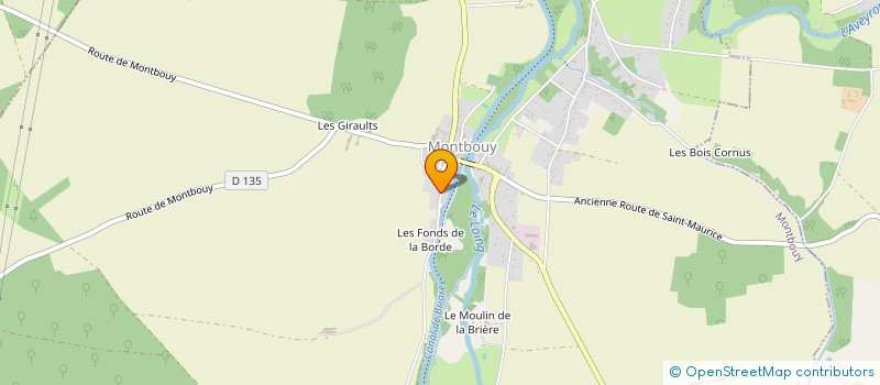 localisation de l'entreprise SCI FAMILIALE DE BENNES  MONTBOUY