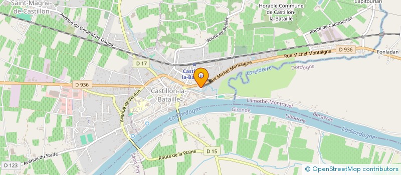 localisation de l'entreprise SCI FAMILIALE DE PERRIN  SAINT-MAGNE-DE-CASTILLON