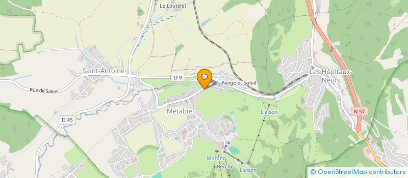 localisation de l'entreprise SCI FAMILIALE DU BIEF DU MOULIN  METABIEF