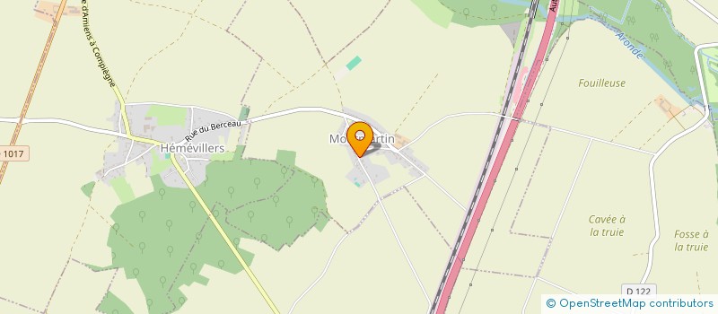 localisation de l'entreprise SCI FAMILIALE DU TILLEUL  MONTMARTIN