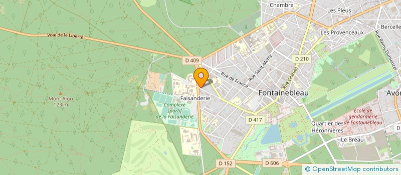 localisation de l'entreprise SCI FAMILIALE DU VERT LOGIS à FONTAINEBLEAU