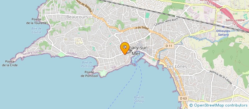 localisation de l'entreprise SCI FAMILIALE ENVESTISSEMENT MARITIME à SANARY-SUR-MER